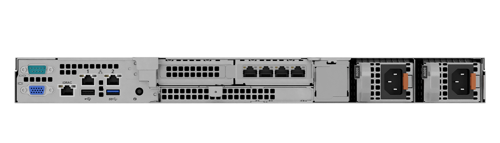 Rear image of Q-SYS Server Core X20r