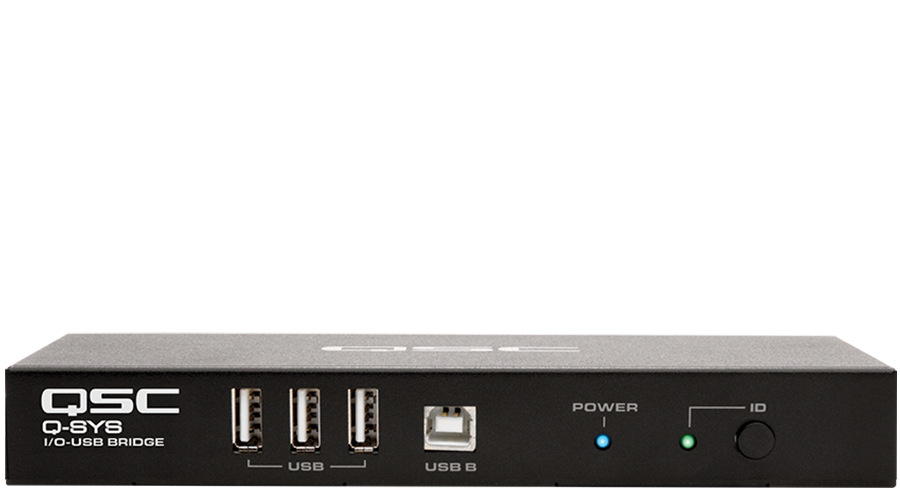 Front view of a Q-SYS I/O Bridge