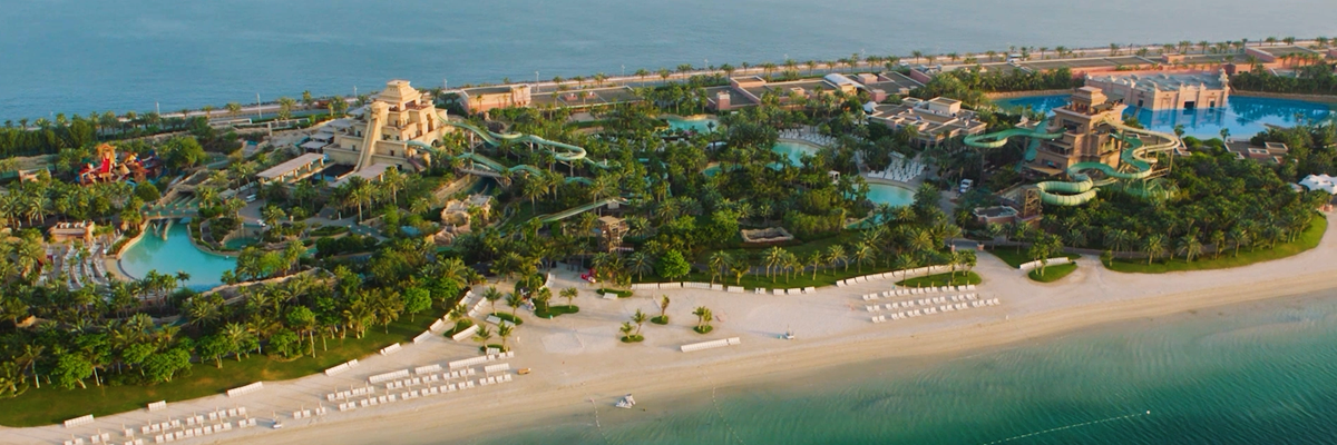 Aerial view of the Atlantis Dubai Resort