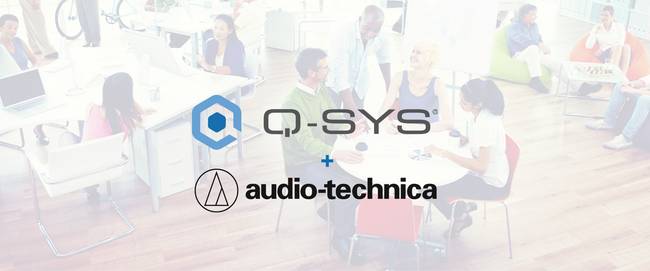 Q-SYS, and Audio-Technica logos